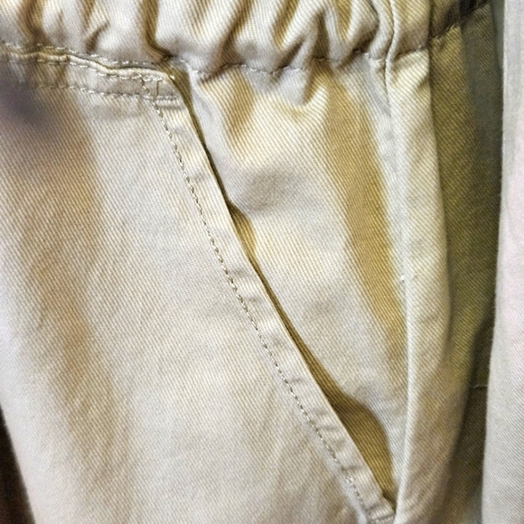 LOFT Beige Snap Front Closure Long Sleeve Shirt Dress,Medium Petite,NWT - Picture 12 of 16